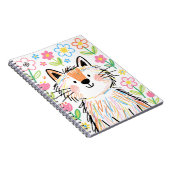 Scribble Cat Notizbuch Weiß Notizblock (Rechte Seite)