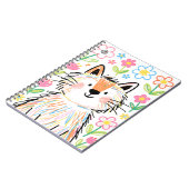Scribble Cat Notizbuch Weiß Notizblock (Linke Seite)