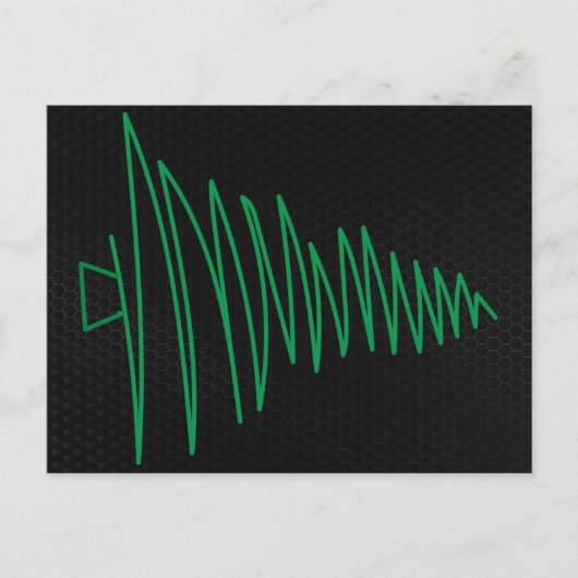 Scribble Christmas Tree Postcard Postkarte (Vorderseite)