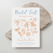 Scribble Coastal Brautparty Einladung