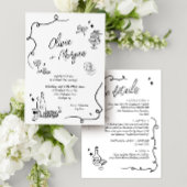 Scribble Doodle All in one Weditation Einladung