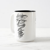 Scribble Doodle Rebel Tasse (Vorderseite Links)