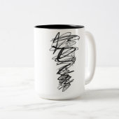 Scribble Doodle Rebel Tasse (VorderseiteRechts)