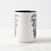 Scribble Doodle Rebel Tasse (Mittel)