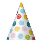 Scribble Dots Party Hat Partyhütchen (Links)