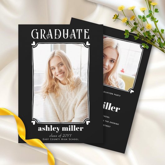 Scribble-Frame-GRADUATE-Klasse des 2025-Abschlusse Einladung