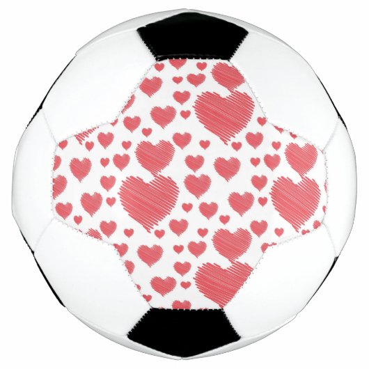 Scribble Hearts Fußball (Vorderseite)