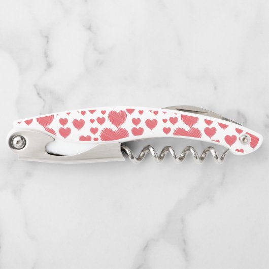 Scribble Hearts Kellnermesser (Vorderseite)