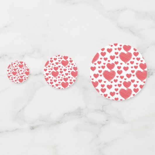 Scribble Hearts Konfetti (Rückseiten)