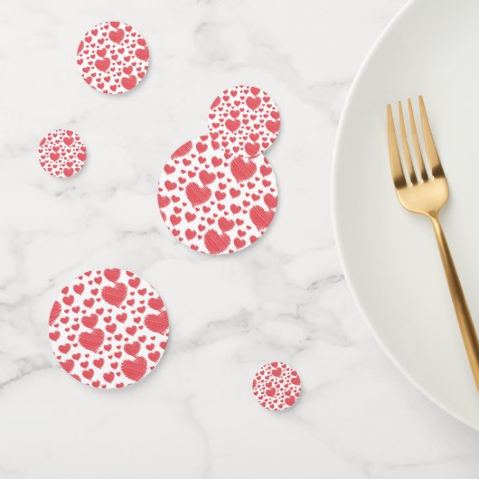 Scribble Hearts Konfetti (Gruppe)