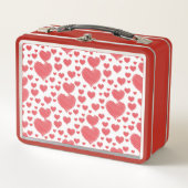 Scribble Hearts Metall Brotdose (Vorderseite)