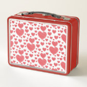 Scribble Hearts Metall Brotdose (Rückseite)