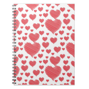 Scribble Hearts Notizblock