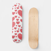 Scribble Hearts Skateboard (Vorderseite)