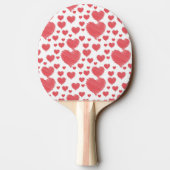 Scribble Hearts Tischtennis Schläger (Rückseite)