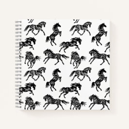 Scribble Horse Crazy Herd Design Notizblock
