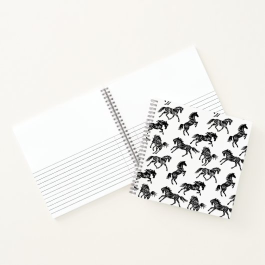 Scribble Horse Crazy Herd Design Notizblock (Innenseite)