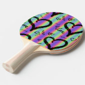 Scribble Liebe Heart Xoxo Stripe Ping Pong Paddle Tischtennis Schläger (Vorderseite)