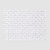 Scribble-Liebe | Schwarz und Weiß Seidenpapier (Vorderseite)