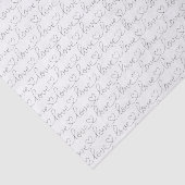 Scribble-Liebe | Schwarz und Weiß Seidenpapier (Ausschnitt)