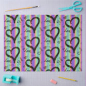 Scribble-Liebe Xoxo Heart Strip Tissue Seidenpapier (Basteln)
