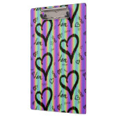 Scribble-Liebe Xoxo Heart Strip Zwischenablage Klemmbrett (Links)