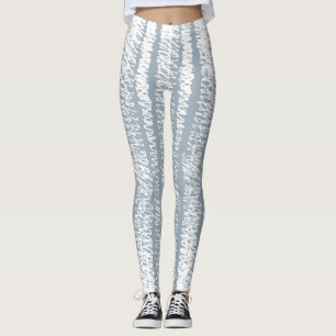 Scribble Nahtloses Abstractes Muster Grau Leggings