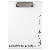 Scribble Pad Klemmbrett (Vorderseite)