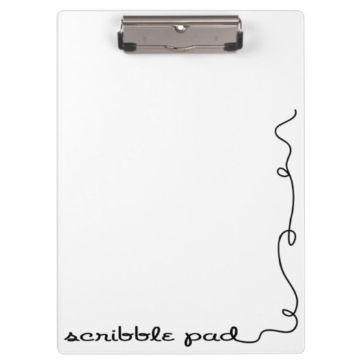 Scribble Pad Klemmbrett (Vorderseite)