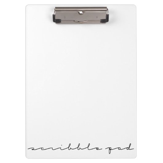 Scribble Pad Klemmbrett (Vorderseite)