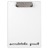 Scribble Pad Klemmbrett (Vorderseite)