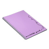 Scribble Pad Lila Notizblock (Rechte Seite)