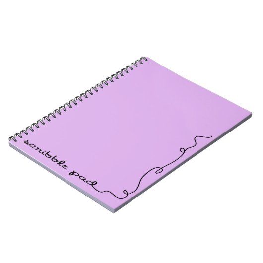 Scribble Pad Lila Notizblock (Linke Seite)