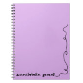 Scribble Pad Lila Notizblock (Vorderseite)
