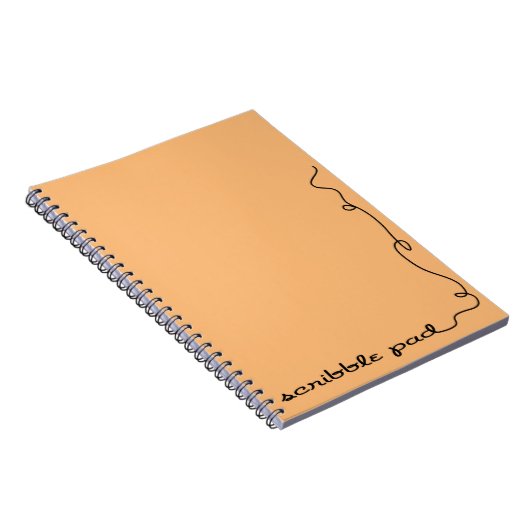 Scribble Pad Orange Notizblock (Rechte Seite)