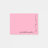 Scribble Pad Pink Post-it Klebezettel (Vorderseite)