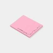 Scribble Pad Pink Post-it Klebezettel (angewinkelt)
