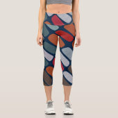 Scribble Pebbles Capri Leggings (Vorderseite)