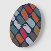 Scribble Pebbles Große Wanduhr (Winkel)