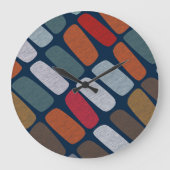Scribble Pebbles Große Wanduhr (Vorderseite)