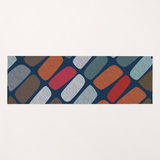 Scribble Pebbles Yogamatte (Vorderseite (Horizontal))