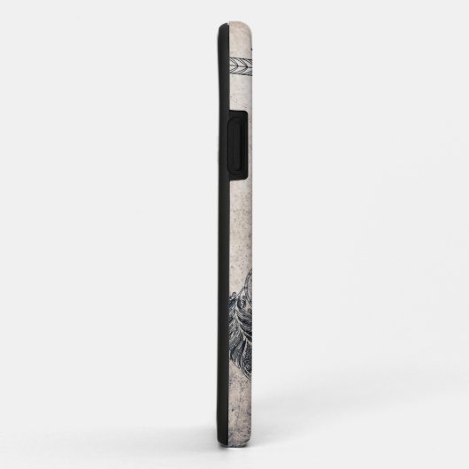 Scribble Pfeil Mandala Moon Dreamcatcher Federn Case-Mate iPhone Hülle (Hinten/Rechts)