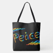Scribble Rainbow Peace Tasche (Rückseite)