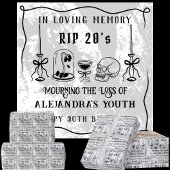 Scribble RIP 20 Tote für meine Jugend 30. Geburtst Geschenkpapier