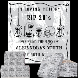 Scribble RIP 20 Tote für meine Jugend 30. Geburtst Geschenkpapier