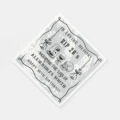 Scribble RIP 20 Tote für meine Jugend 30. Geburtst Serviette (Ecke)