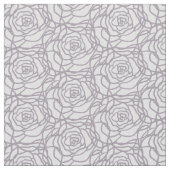 Scribble Rose Handgezeichnetes elegantes Muster Stoff (Nahaufnahme)