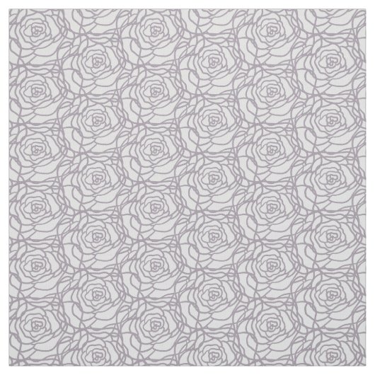 Scribble Rose Handgezeichnetes elegantes Muster Stoff (Muster)