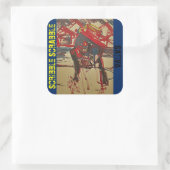 SCRIBBLE SCRABBLE SATIVA QUADRATISCHER AUFKLEBER (Tasche)