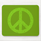 Scribble Stenciled Peace Symbol Mousepad (Vorne)